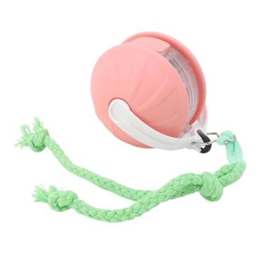 Imagem de Jiawu Bola de Brinquedo Interativa para Cães Com Rolamento Automático para Aumento de Energia e Brincadeira Ativa, Material Plástico Premium, Adequada para Cães e Gatos Pequenos (Rosado)