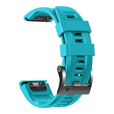 Imagem de CYSUE 22 pulseiras de relógio inteligente de 26 mm para Garmin Fenix 7 7X 6X 6Pro 5X 5Plus 3HR Enduro Silicone Liberação Rápida Pulseira Acessório (Cor: B, Tamanho: 26mm Descent Mk2 MK1)