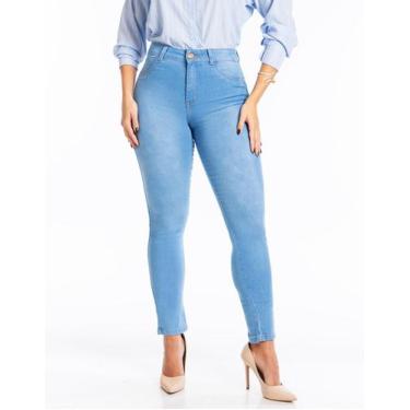 Imagem de Calça Jeans Feminina Skinny Biotipo Cintura Média Original Qualidade, 