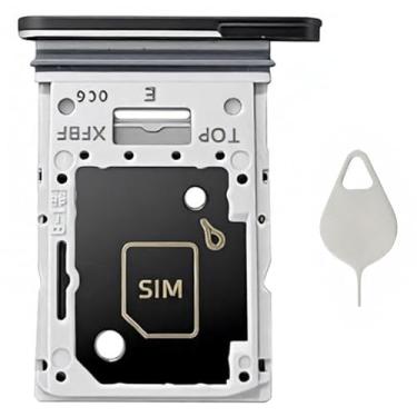 Imagem de Ubrokeifixit Bandeja para cartão micro SD Galaxy Tab S10 FE Plus X626, substituição para compartimento de cartão SIM único para Samsung Galaxy Tab S10 FE+ SM-X626B X620 13.1, com pino de ejeção (X626