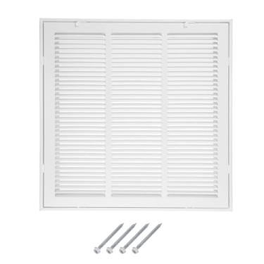 Imagem de PATIKIL 45.7 cm x 45.7 cm Tampa de ventilação de abertura de duto, grade de suprimento de ar registro de retorno grade de filtro de ar face removível/porta para piso de parede de teto doméstico