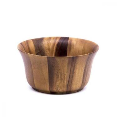 Imagem de Saladeira Madeira Acácia Bowl Multiuso Tigela Sopeira Sopas Caldos Fru