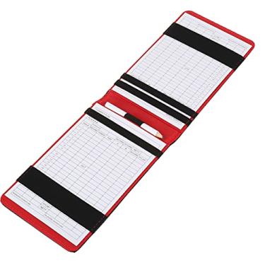 Imagem de Aoresac Porta-cartões Deluxe Golf Score Keeper para Presente, Acessórios Esportivos Com Lápis, Couro PU Textura de Pele de Cobra, Leve e Portátil, 3 Cores para Entusiastas do Golfe, ótimo (Preto)