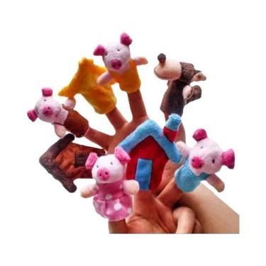 Imagem de Conjunto De Fantoches De Dedo Para Bebês, Animais De Desenho Animado, 