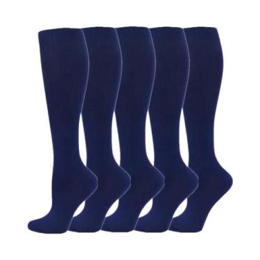Imagem de Meias De Compressão Até O Joelho Para Homens E Mulheres, 5 Pares, 20-3