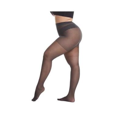 Imagem de Meia-calça BONAS 20D Ultrafina plus Size 120kg Para Mulheres Grandes, 