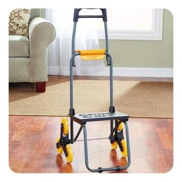Imagem de Carrinho Carga 3 Rodas Sobe Escada 40kg Dobravel Oxford - NoBrand
