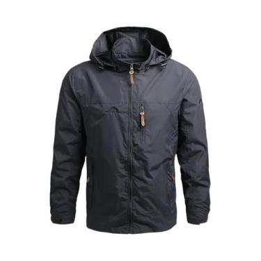Imagem de Jaqueta Corta-Vento Masculina Oversize Para Outono E Primavera, Casaco
