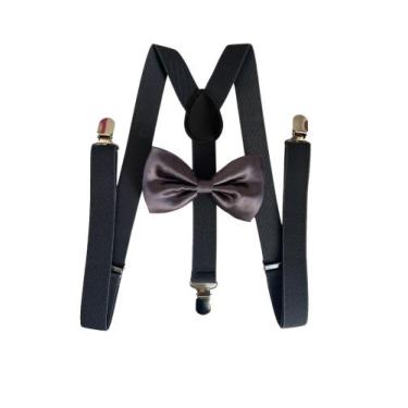 Imagem de 3 Kits Suspensório + Gravata Borboleta Adulto E Infantil - STYLESTORE,