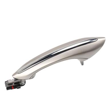 Imagem de Maçaneta de suporte para porta de carro adequada para BMW F02 F10 F06 F07 Carro Exterior Conforto Acesso Maçaneta de porta de substituição sem chave (cinza escuro)