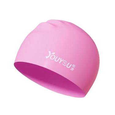 Imagem de Zxpjkyu Touca de Natação Feminina, Profissional, Flexível, de Silicone, Impermeável, para Praia, Piscina E Mais.