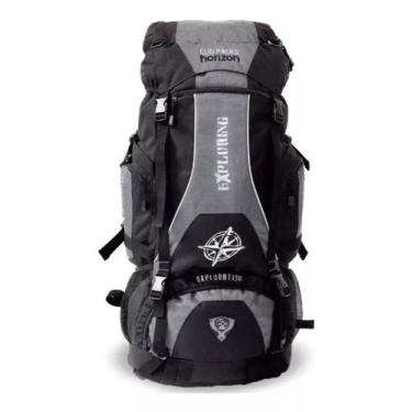 Imagem de Mochila Camping 55 Litros Bussula Cinza Escalada Trilha