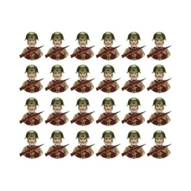 Imagem de Figuras Militares Da Segunda Guerra Mundial Blocos De Montar Exército 