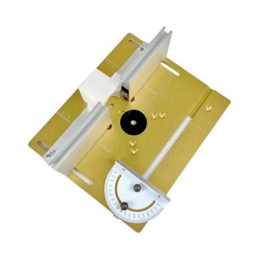 Imagem de Placa De Inserção De Precisão Em Alumínio Para Mesa De Tupia Com Guia 