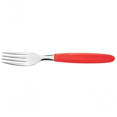 Imagem de Garfo Para Sobremesa Tramontina Ipanema Inox Vermelho