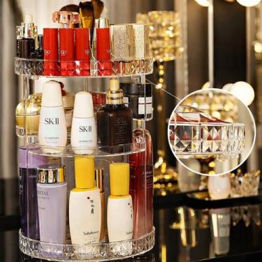 Imagem de Organizador Acrílico para Cosméticos com Tampa Ideal para Quartos - Ar