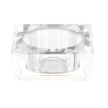 Imagem de Kit 6 Porta Vela Castiçal De Vidro Quadrado Decoração Candelabro Supor