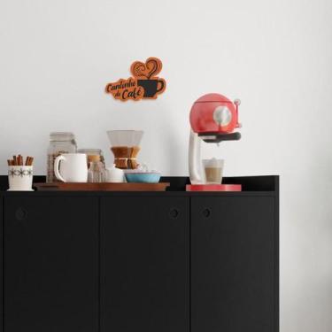 Imagem de Quadro 34X24cm 3mm Cantinho do Café Decorativo Letras Frase - Decorase