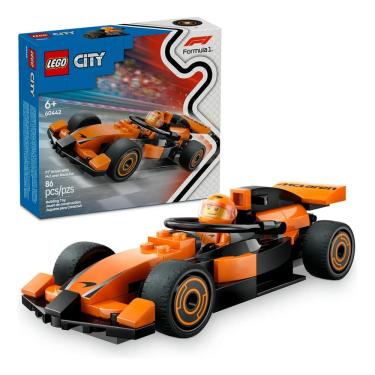 Imagem de Lego 60442 Piloto F1 com Carro de Corrida MacLaren 86 Pçs