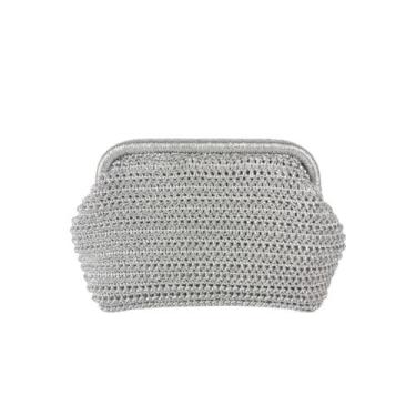 Imagem de Bolsa Feminina De Palha Clutch Festa Alça Corrente Opcional - Lika Bij