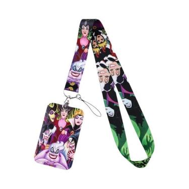 Imagem de Porta-Cartões E Chaveiro Com Cordão De Pescoço Tema Rainha Má, Para Id