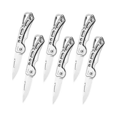 Imagem de Canivete Dobrável De Aço Inoxidável 3/6 Peças Para Sobrevivência, Caça