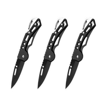 Imagem de Canivete Dobrável De Aço Inoxidável 3/6 Peças Para Sobrevivência, Caça