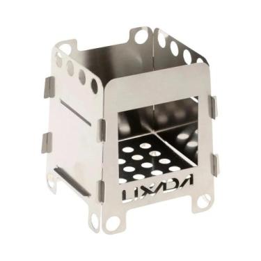 Imagem de Fogão a Lenha Compacto Lixada Em Aço Inoxidável, Portátil E Dobrável P