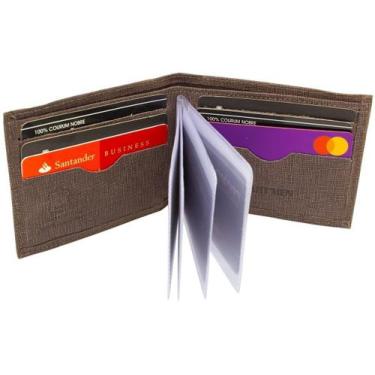 Imagem de Carteira Pequena Compacta Fina com elástico Porta Cartões Cnh Cédulas 