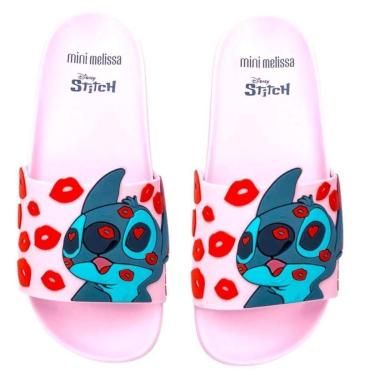 Imagem de Chinelo Infantil Menina Slide Flowing Stitch Mini Melissa-Feminino