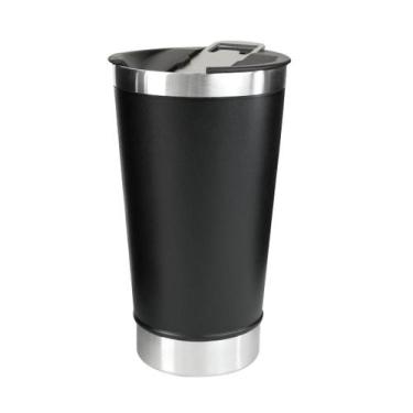 Imagem de Copo termico de aço inox com tampa e abridor 510ml - QUERO PRESENTEAR,