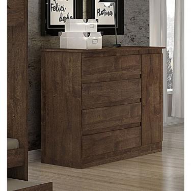 Imagem de Cômoda Para Quarto Com Sapateira 4 Gavetas - 045-canion - Star Móveis