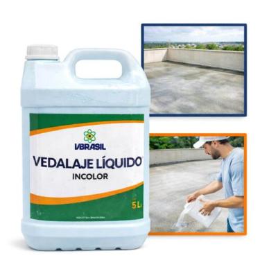 Imagem de Vedalaje Líquido Incolor Impermeabilizante Acrílico 5L - VBrasil