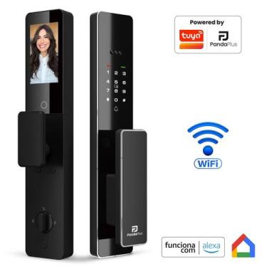 Imagem de Fechadura Eletrônica Inteligente Reconhecimento Facial Palma Da Mão Al