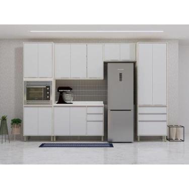 Imagem de Cozinha Modulada Compacta 5 Peças Com Tampo Art Luciane Móve Pátina-ci