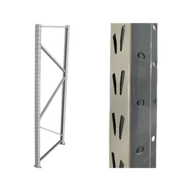 Imagem de Coluna Lateral Cinza Mini Porta Pallet Amapa 500kg 80cm 3mt