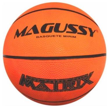 Imagem de Bola de Basquete Mirim Magussy Matrix Tamanho 5, Laranja