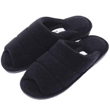 Imagem de Pantufa Atoalhada Anatômica PUFF - Preto - 33/34, Preto, 33/34