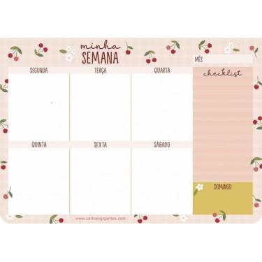 Imagem de Ímã De Geladeira Porta Recados Planner Anotações C/ Caneta - nosi