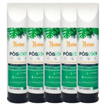 Imagem de 5 Sabonete Liquido Pós-Sol Heitor Bronzeado Duradouro 150ml