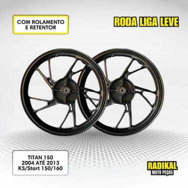 Imagem de Jogo de roda liga leve titan 150 ks 2004 até 2013 start 150 e 160 - AT