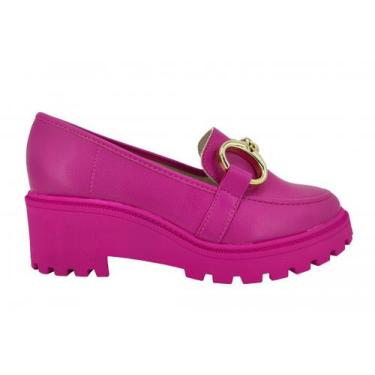 Imagem de Sapato Oxford Feminino Beira Rio 4300102, Rosa, 38