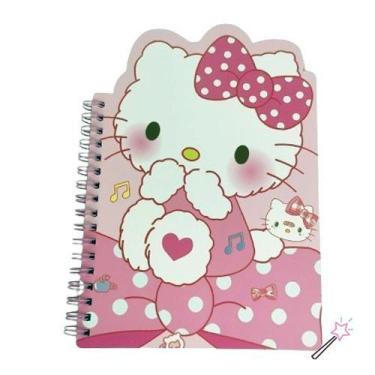 Imagem de Caderneta Caderno Espiral 1/4 Hello Kitty Sanrio Personagem:Hello Kitt