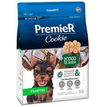 Imagem de Biscoito Premier Cookie Cães Filhotes Coco e aveia 250g