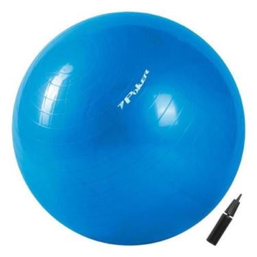 Imagem de Bola De Pilates Suiça Gim Ball Poker Com Bomba De Ar 75cm Ref 09094, U