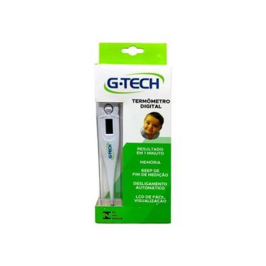 Imagem de Termômetro Clínico Digital G-Tech Branco Ponta Rígida - 01 und