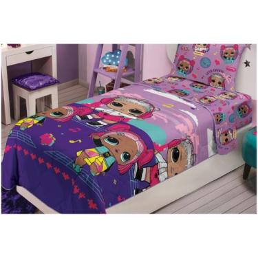 Imagem de Edredom Infantil Solteiro Lepper Microfibra - LOL Colorido, Roxo, Solt