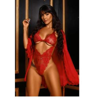 Imagem de Body lingerie em renda - universo feminino, GG, Preto