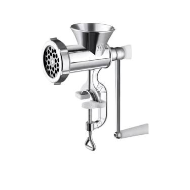 Imagem de Moedor de Carne Manual No10 Metal e Plástico com Manivela Morsa Robusta para Cozinha Bestfer