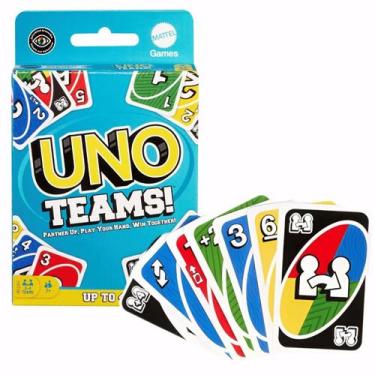 Imagem de Jogo de Cartas Uno Team Com Cartas Para Daltônicos Mattel